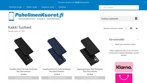 Reviews over Puhelimenkuoret.fi