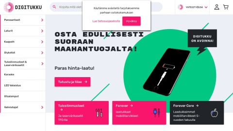 Reviews over Digitukku.fi