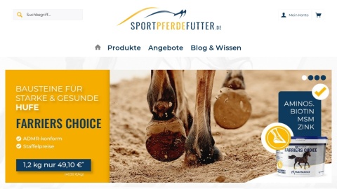Reviews over Sportpferdefutter.de