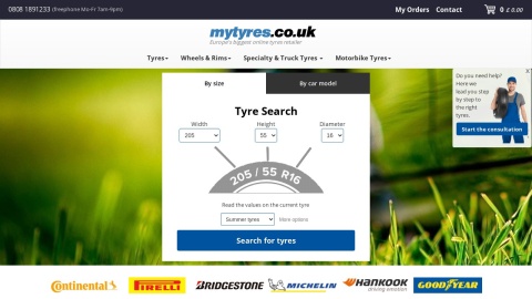 Reviews over mytyres.co.uk