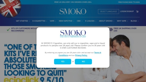 Reviews over SMOKO E-Cigarettes