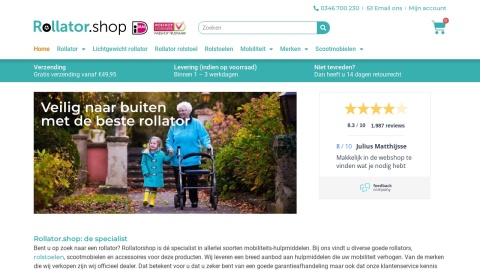 Reviews over Rollator.shop