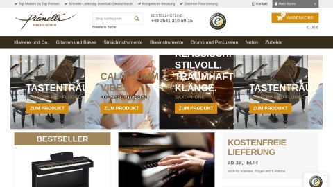 Reviews over Pianelli Music-Store