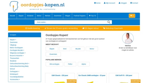 Reviews over Oordopjes-kopen.nl