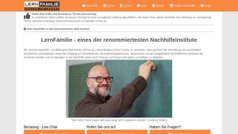 Reviews over LernFamilie-OnlineNachhilfeDE