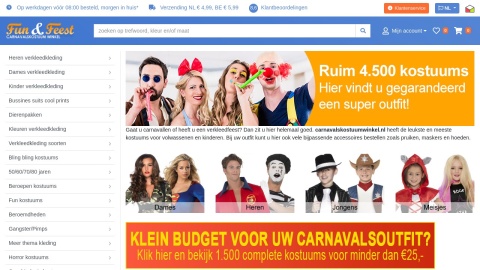 Reviews over Carnavalskostuumwinkel.nl
