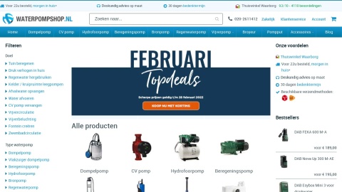 Reviews over Waterpompshop.nl
