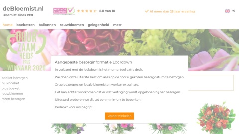 Reviews over DeBloemist.nl