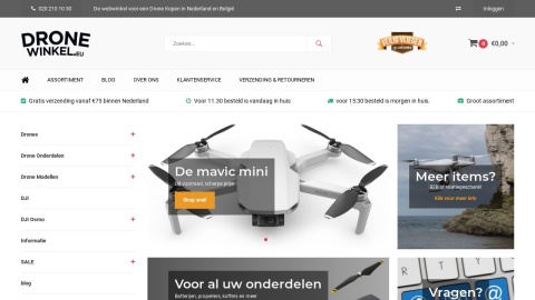 Reviews over Dronewinkel.eu
