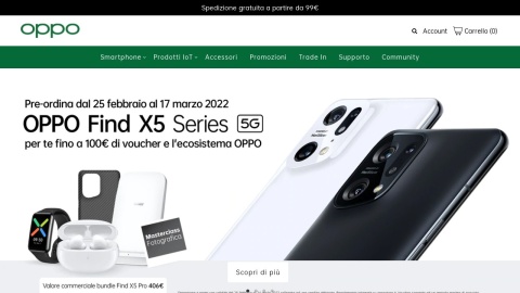 Reviews over OPPO Italia Store