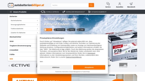 Reviews over autobatterienbilliger.at